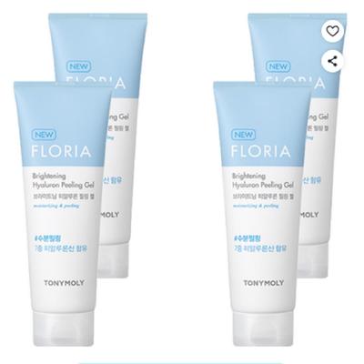 Floria Brightening Hyaluronic Peeling Gel, 170ml, 4 Pieces