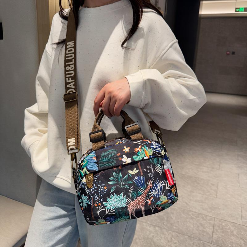 Shopper Printing Small Shoulder Bag 2025 Summer Women'S Crossbody Messenger Bag Ladies Leisure Versatile Tote Bag