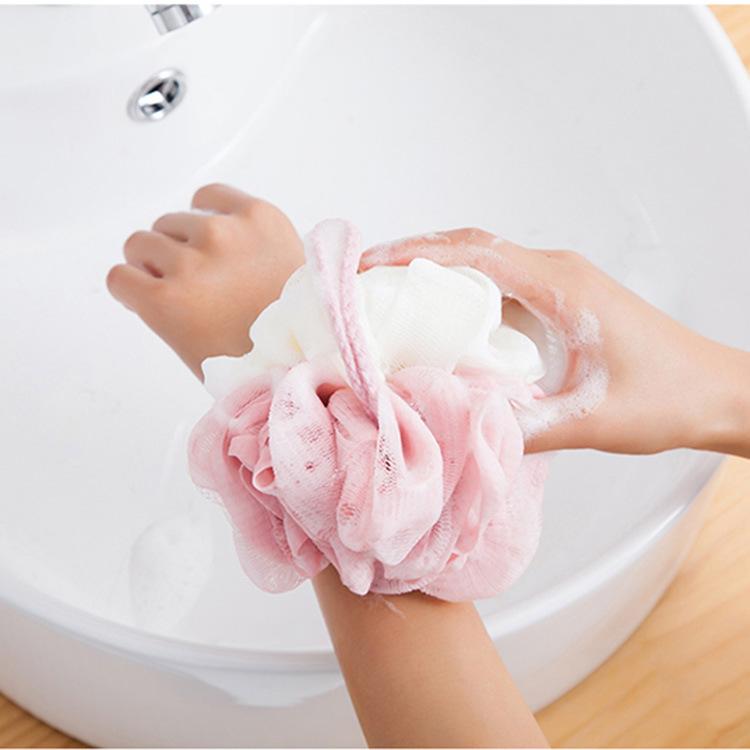 Two-color foaming rich bath ball splicing color, large bath flower bath ball bath ball, adult toiletries color matching
