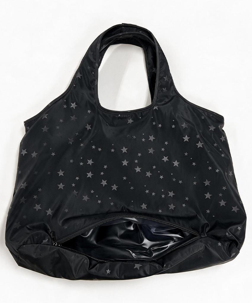 The Green Lab Star Nylon Shopper Bag [Black]