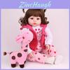 Adorably Lifelike 18.9/22.8" Baby Reborn Doll With Big Brown Eyes And Curly Eyelashes