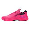 Li Ning  Fabric Cushioning Slip Resistant Abrasion Resistant Low Top Badminton Shoes Unisex Fluorescent Fruit Pink AYAS018-1