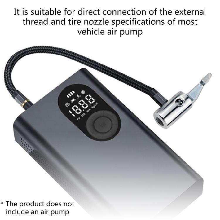 Air Chuck Heavy Duty Closed Flows Locking On Tires Chuck with Clip Adapter 1/4inch Tires Chuck for Tires Inflator Pressure Gaug