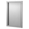 BBQ Access Door, 432x610 mm Single Outdoor Kitchen Door, Stainless Steel Flush Mount Door, Wall Vertical Door with Recessed Handle, for BBQ Island,