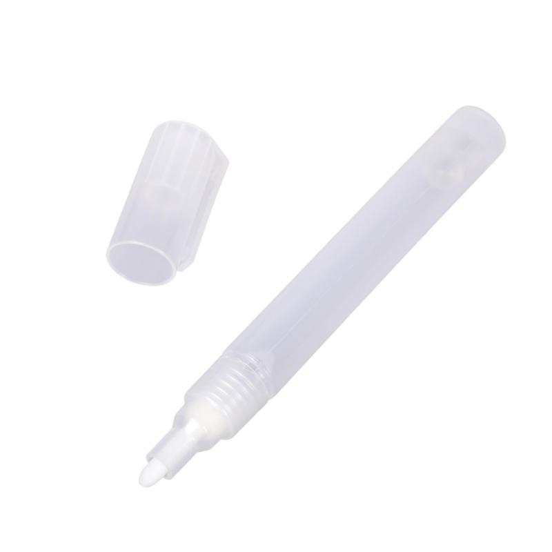 5Pcs Empty Paint Pen 4.5MM Round Tip Clear Pen Rod Refillable Empty Acrylic Marker for Sketching Art Calligraphy Drawing