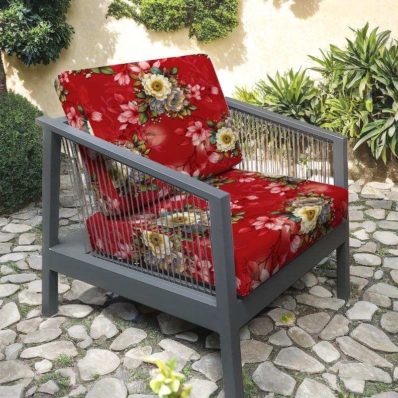 

Outdoor Garden Chair Cushion Cover Elastic All-inclusive Armchair Slipcover Non-Slip Home Decor Single Sofa Protector Case (as the picture,S)