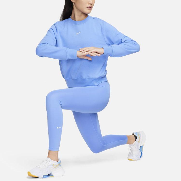 Nike One Solid Logo High Waist Leggings Women Leggings Sky-Blue DM7279-450