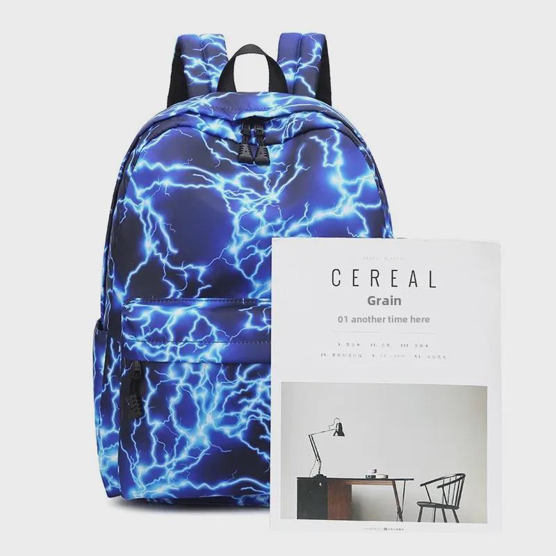 Zaino Starry Sky Lightning per studenti junior e senior – Borsa scolastica e da viaggio unisex