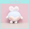 Cute White Blue Pink Rabbit Butt Plush Keychain For Children Gift Collecting And