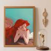 Diamond Painting Kit Unframed, Ariel Mermaid Fantasy, Classic Style Home Decor Craft, Perfect Gift Idea