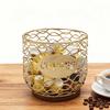 Coffee Pod Holder   Large Capacity Coffee Capsule Storage Basket with Wooden Base for Kitchen Counter   Desktop