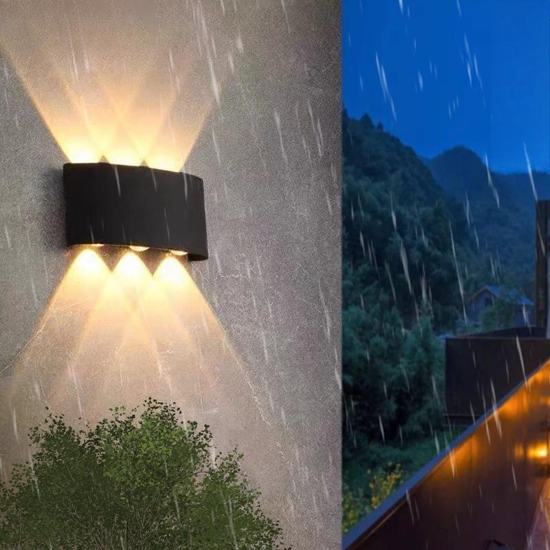 IP65 Waterproof LED Wall Light, Outdoor Up & Down Wall Lamp for Garden Stairs Patio Night Lighting