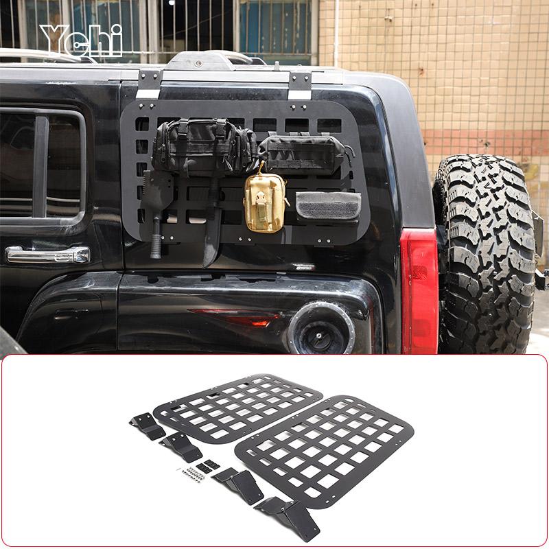 For Hummer H3 2005 2006 2007 2008 2009 Aluminum alloy Car Rear Side Window Protective Hanging Bag Board Car Accessories