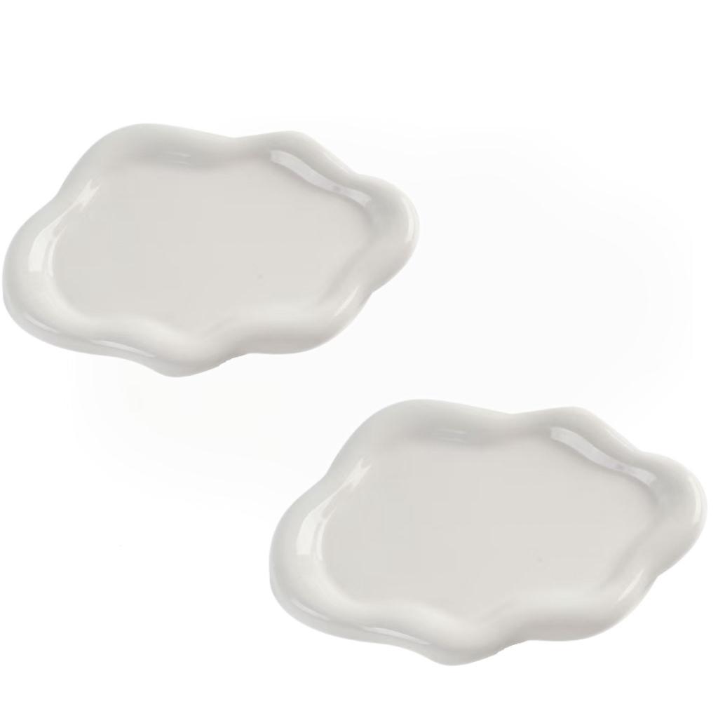 

2 PCS Cloud Jewelry Dish Set, Elegant Ring & Trinket Tray, Women s Bedside Organizer, Minimalist Gift for Her