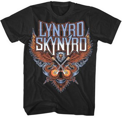 T-shirt Unisexe Lynyrd Skynyrd Guitares Croisées