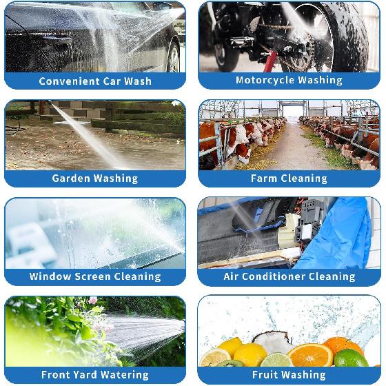 Car Engine Cleaner Tools, Auto Water Cleaning Nozzle Pneumatic Engine Cleaner Pneumatic Washer Gun Hose Wash Universal Car Wash Tool