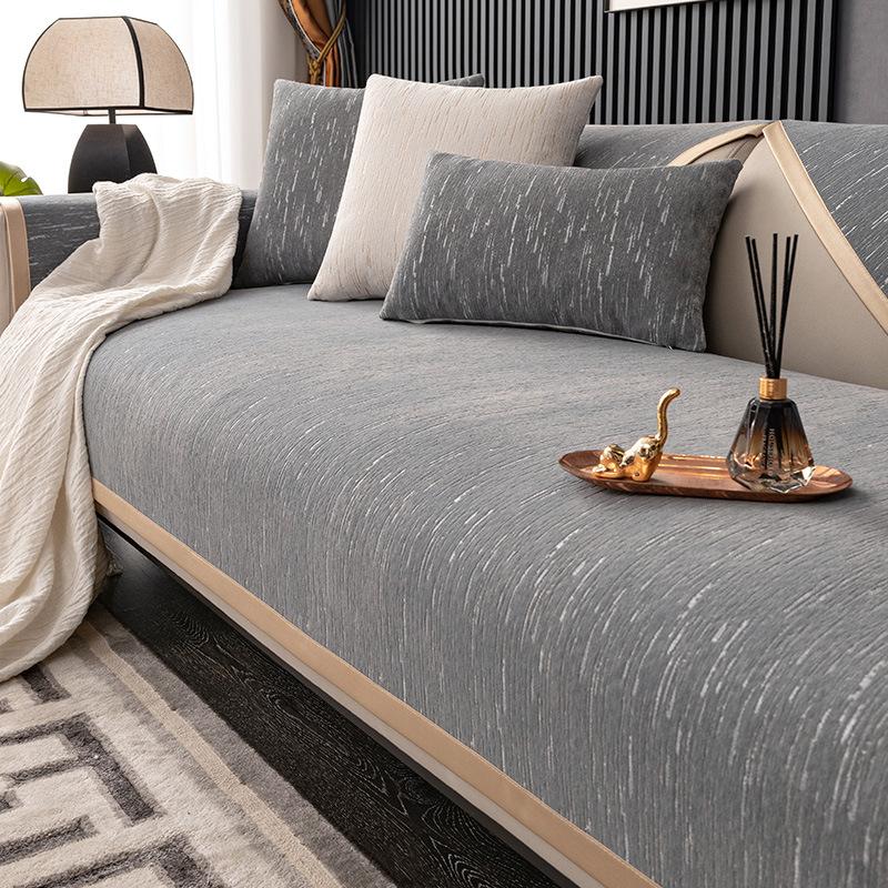 

Новая подушка для дивана, доступный роскошный стиль, современный простой, четыре сезона, универсальные зимние противоскользящие наборы подушек, тканевая подушка, утолщенная 70*70cm