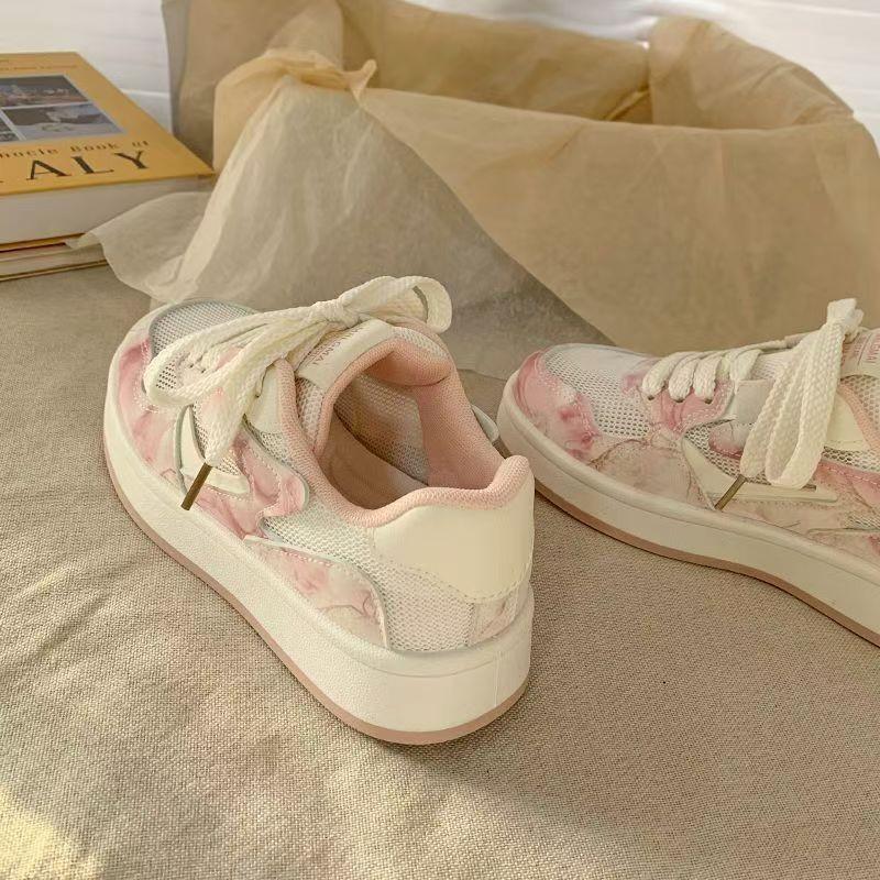 

Little white shoes sports women s 2025 new summer thin breathable thick-soled casual versatile fashion design board shoes 40