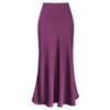 Gonna da Cocktail da Sera da Donna a Vita Alta Primavera ed Estate Gonne Lunghe Pieghettate in Raso Eleganti e di Carattere Gonne Maxi Chic
