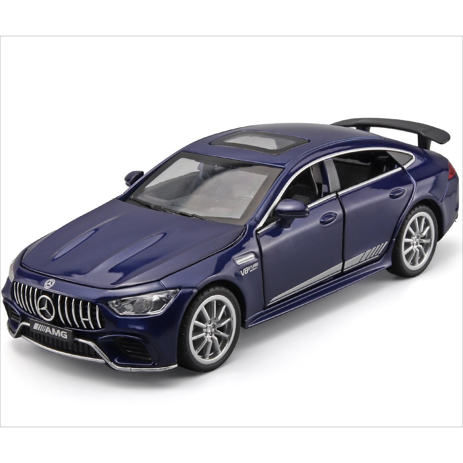 

1/32 Mercedes Benz AMG GT63 Sports Car Alloy Diecast Car Model Sound Light Pull Back Toys Ornaments Gift for Children Collect