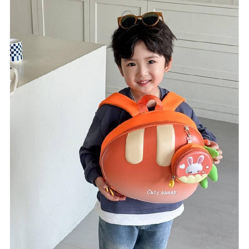 Backpack Children Cartoon Cute Kindergarten School Bags Rabbit Shape Radish