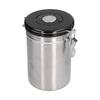 Stainless Steel Coffee Canisters with Calendar Wheel Exhaustable Coffee Jar for Home Coffee Shop