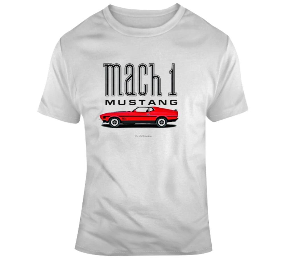 1971 Mustang Mach 1 Red Musclecar Gift T Shirt L