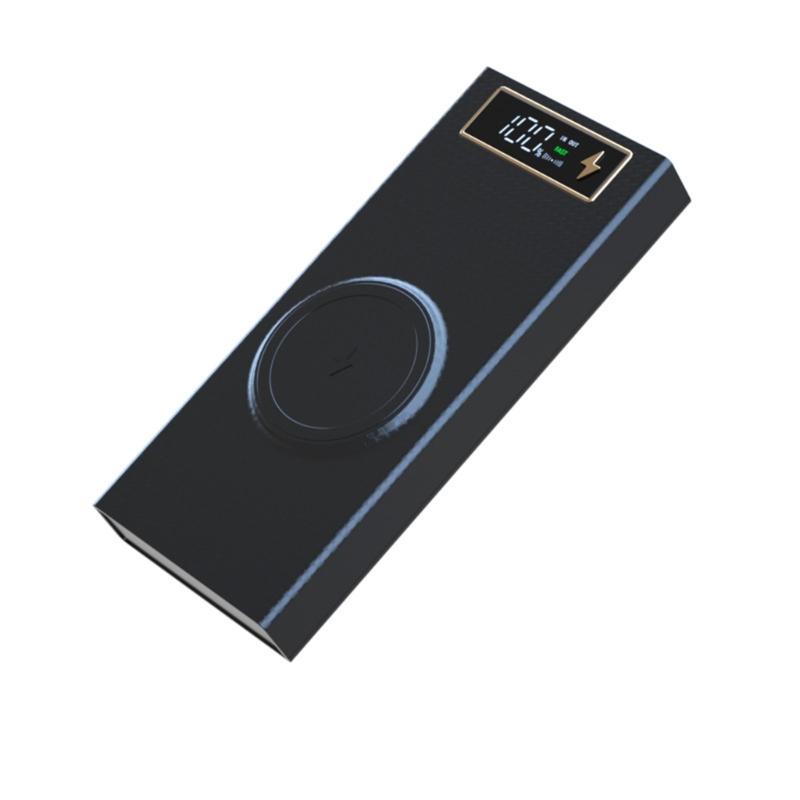 8x18650 Battery Storage Box PD Quick Charge Power Bank Case Support Wireless Charging/Quick Charging Functions