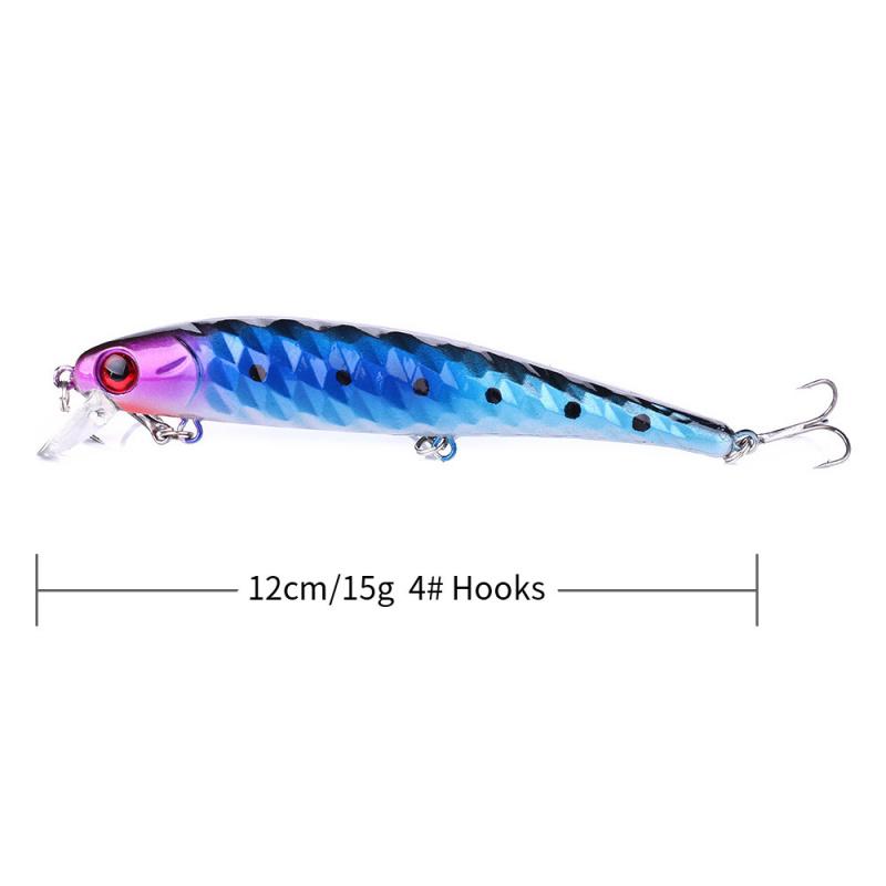 Floating Minnow Lua Bait12CM15GLong Casting Lure Freshwater Saltwater Universal Bass Pike Special Kill