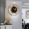 Modern European Luxury Wall Clock - No-Drill, Silent, Elegant Decor for Living and Dining Rooms