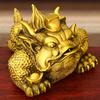 Golden Ornament Pure Copper Emperor - Toad Home Office Store Desktop Decoration Brass Three-Legged T