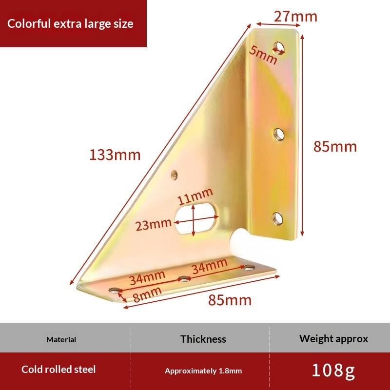 Thickened Triangle Fixed Angle Code 90 Degree Angle Furniture Corner Connector Brace Support Bracket