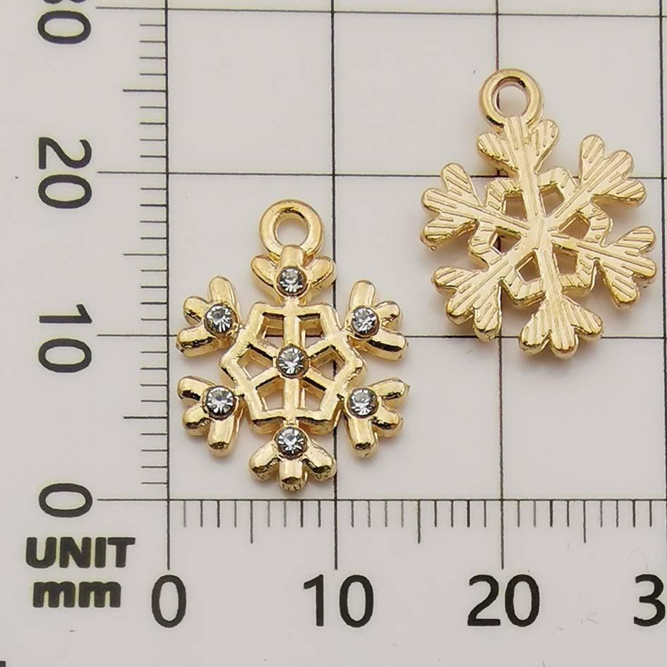 Christmas Oil Drip Alloy Small Pendant Bracelet Necklace Pendant Handmade Diy Material Jewelry Accessories