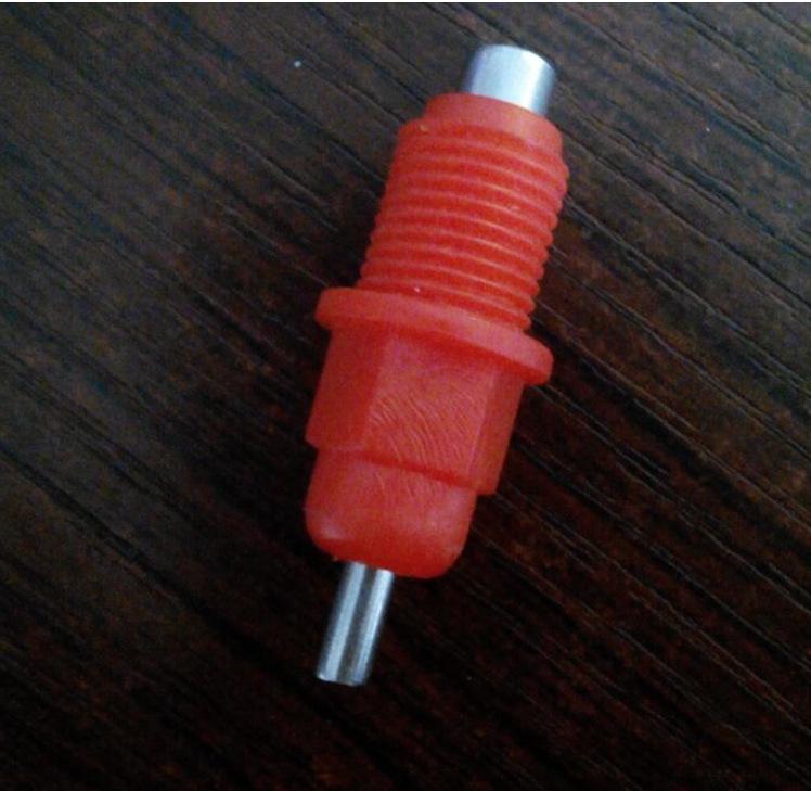 Automatic Chicken Drinker: Steel Post Water Nipple with Big Red Head for Square Tubes