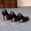 Moda sexy Moda damă pantofi din piele moale primăvară Tocuri înalte subțiri noi 2024 pantofi rochii noi dama stiletto negru mărime mare