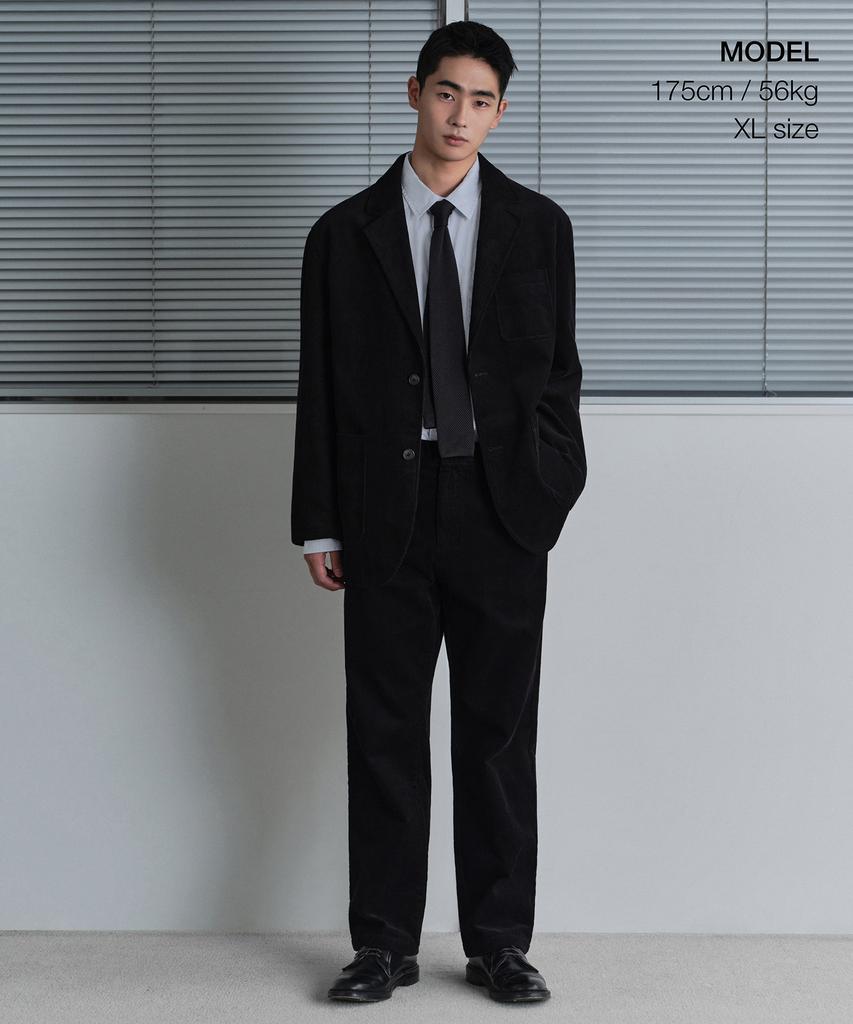 Musinsa Standard [City Workers] 8W Corduroy Blazer [Black]