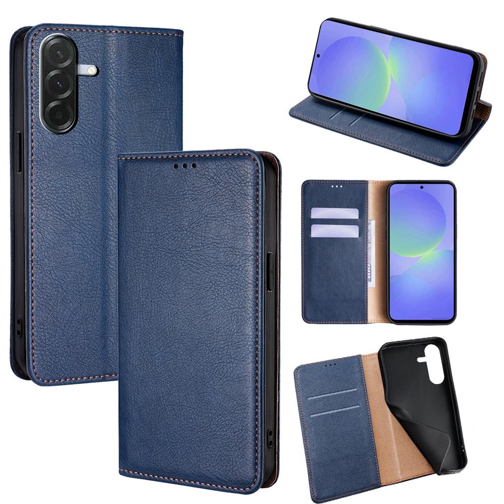 

For Samsung Galaxy A36 5G Case Wallet PU Leather Magnetic Auto-Absorbed Phone Cover Blue