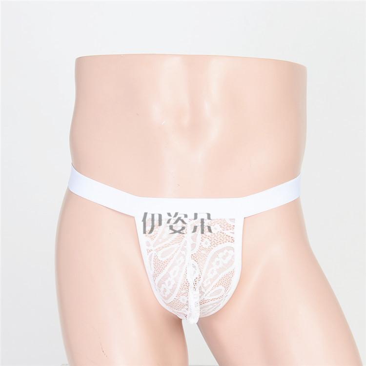 New sex fun men's wild underwear sexy, translucent low-rise thong sexy cloth pocket thong