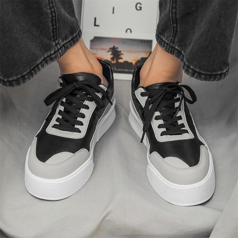 Men's Sneakers White Leather Luxury Casual Shoes Comfortable Running Shoes for Men Luxury Platform Sport Shoes  Hombre