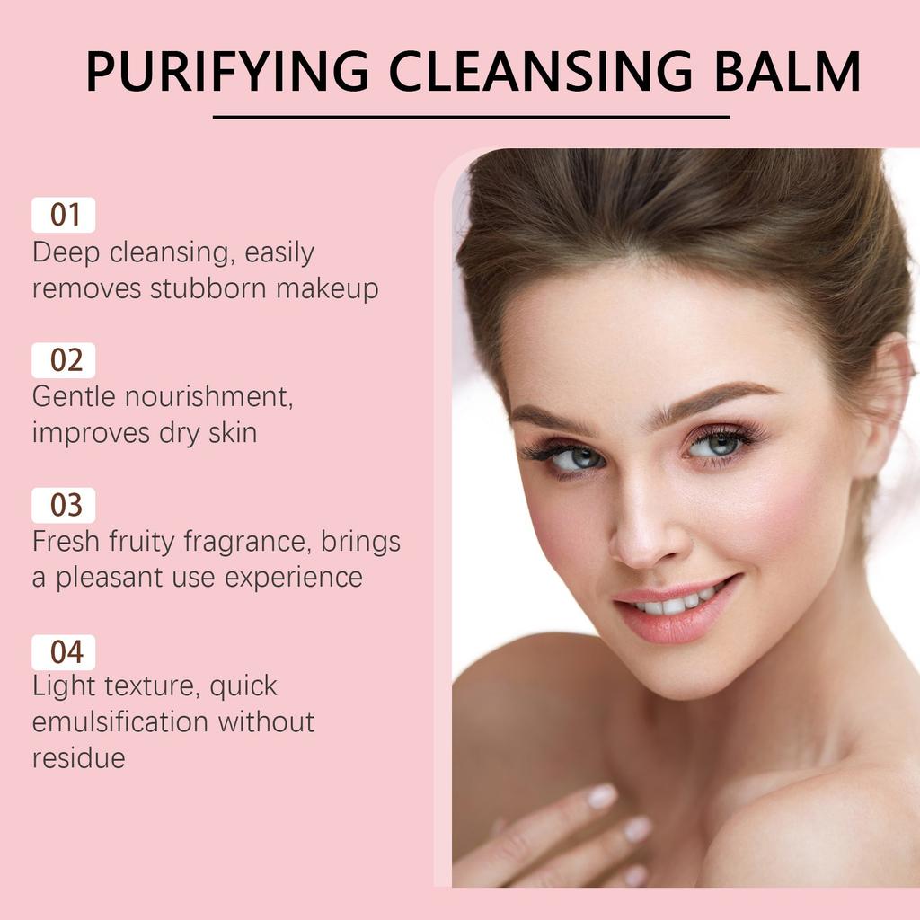 Čisticí balzám Purifying Strawberry Čisticí balzám Jemné čištění bez zbytků Přenosná tyčinka na odstraňování make-upu, 50 g