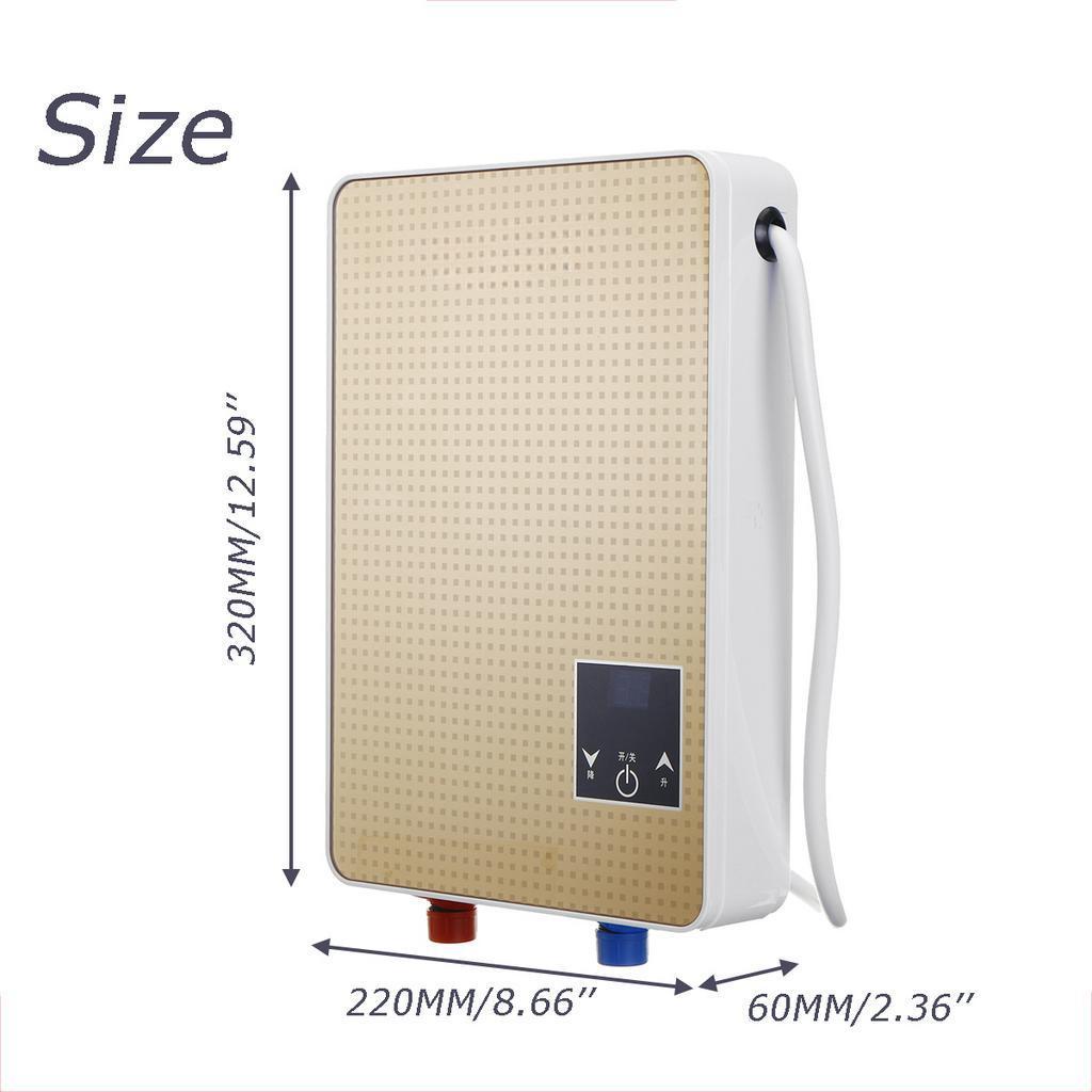 6500W 3S Instant Hot Electric Hot Water Heater Tankless Instant Boiler Bathroom Shower Set Thermostat Safe Intelligent