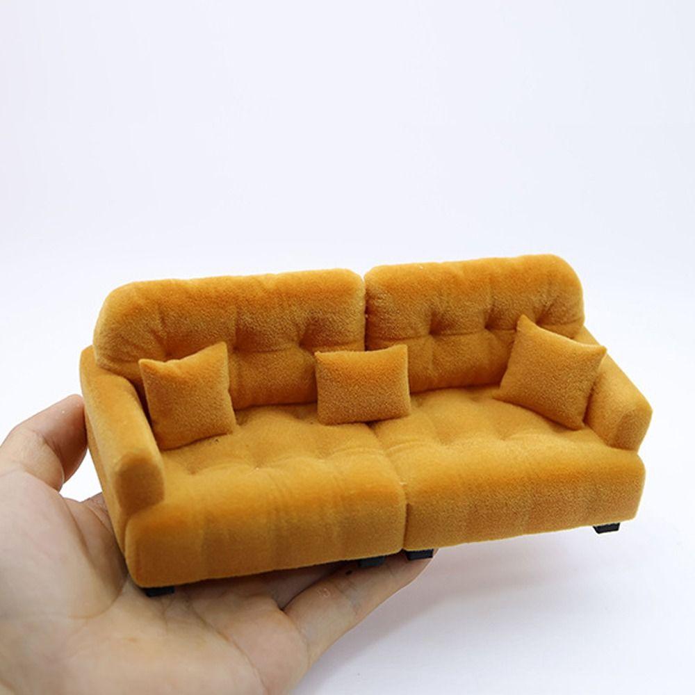 1:12 1:20 1:30 Living Room Furniture Simulation Mini Sofa  Doll House Accessories