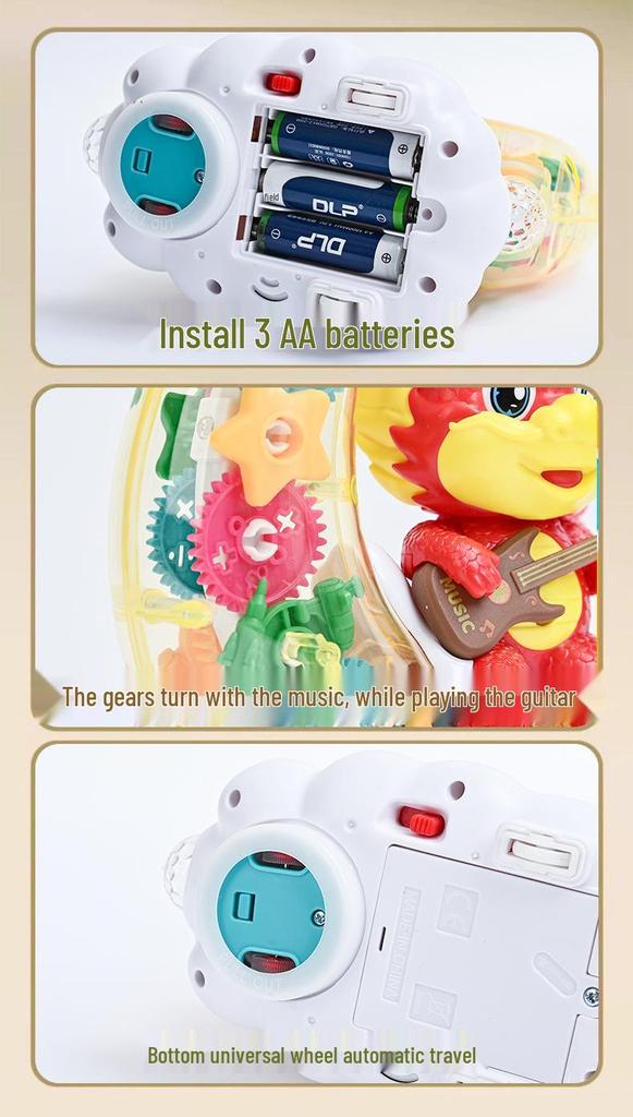 Glowing Moon Dragon Lantern: Musical New Year Flower Lanterns for Kids
