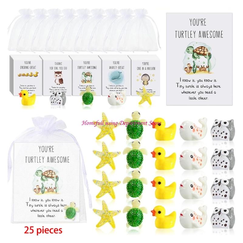 Employee Appreciation Gift Animal Encouragement Memo Card Set | Office Pocket Gift | Suitable for Colleagues' Gratitude, and