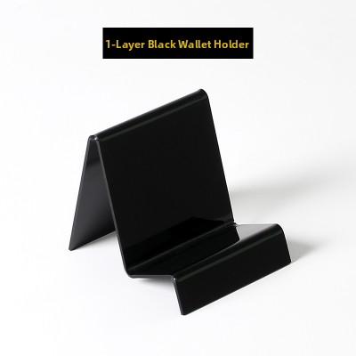 Acrylic Display Stand Multi-layer Step-shaped Wallet Holder Mobile Phone Case Holder Leather Clip Stand Transparent Base