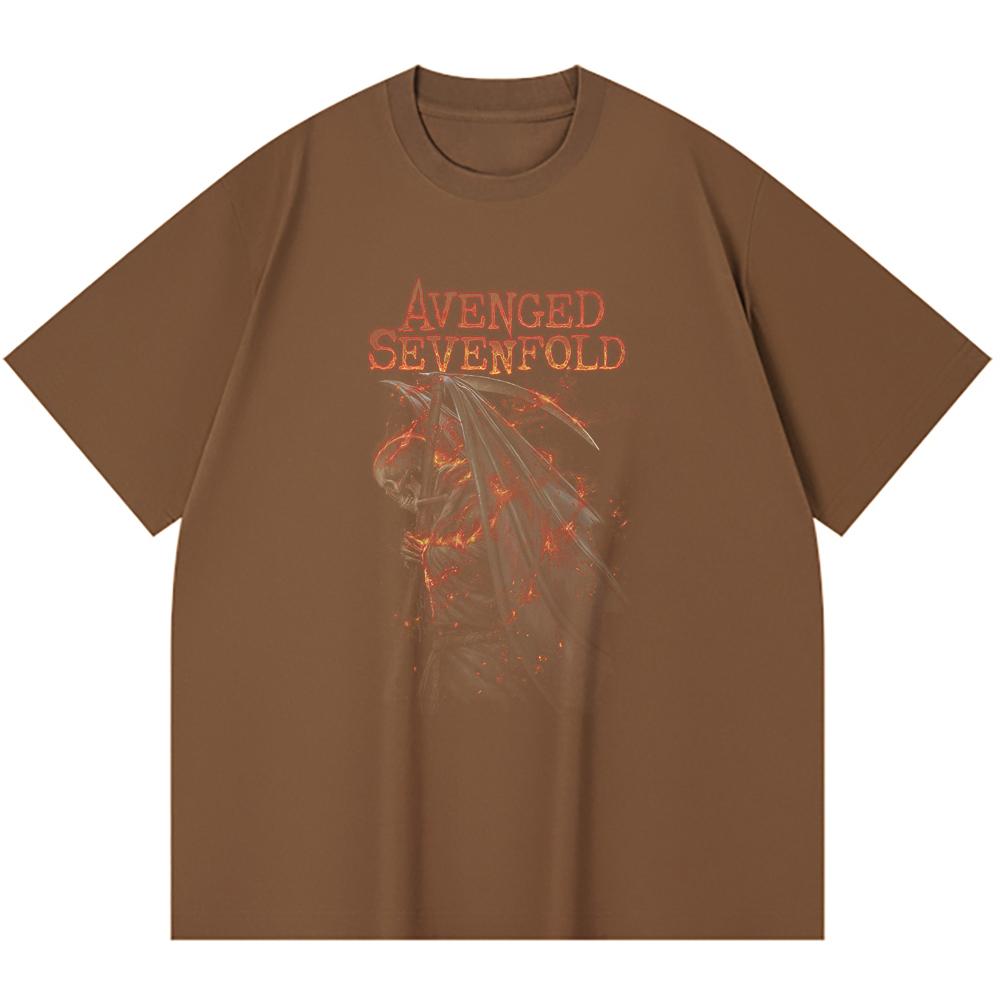 T-shirt Heavy Metal 100% Cotone 230 Gsm Stampa Band Rock Musica Popolare Unisex T-shirt Pesante in Cotone