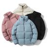 2024 Autumn Winter Korean Stand Collar Slim Fit Cotton Jacket for Couples