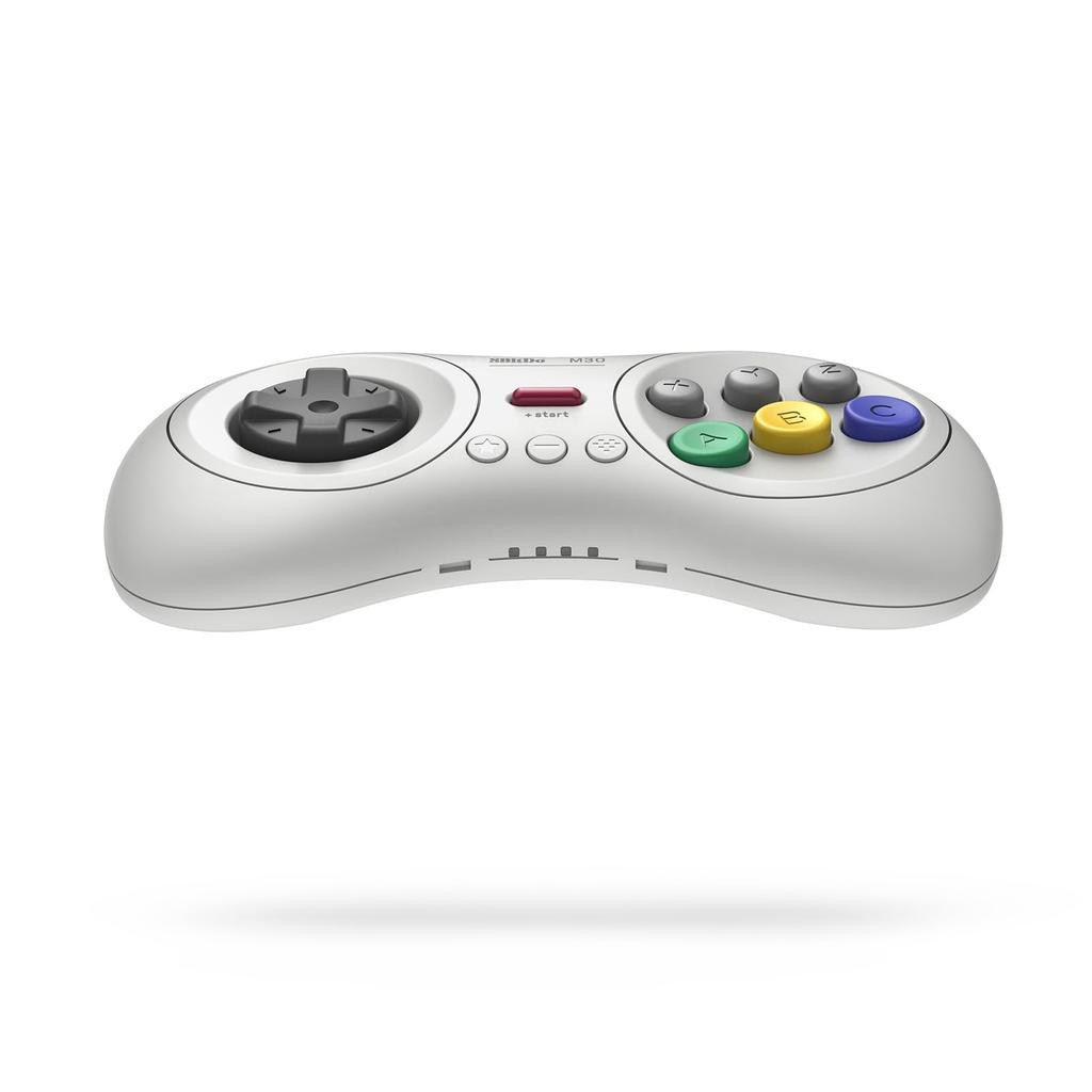 8Bitdo M30 Bluetooth Gaming Controller, 6-Button Gamepad for NS Switch/Switch 2, Windows, Android, macOS, Steam, and Respberry Pi (White)