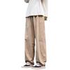 Herren Cargo-Hose im japanischen Stil: Lockere Passform, Gerades Bein, Weites Bein für Frühling & Herbst