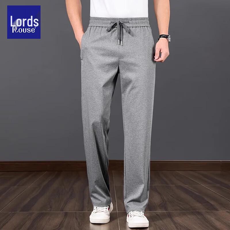 Lozo Men s Lightweight Straight-Leg Cotton Casual Pants 6XL